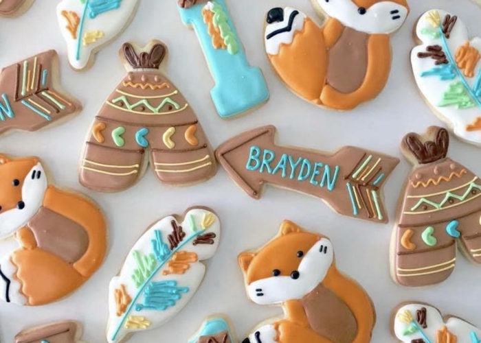 Birthday fox and Baby